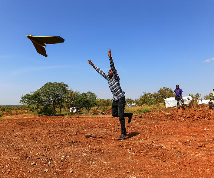 Man flies plane
